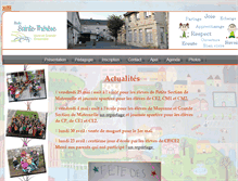 Tablet Screenshot of ecole-sainte-therese.com